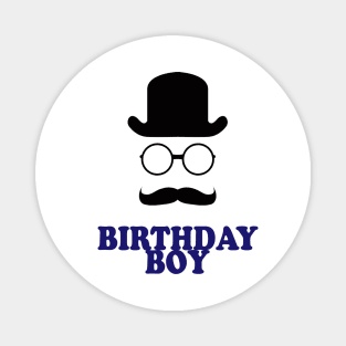 Birthday Boy -  Little Man Mustache Magnet